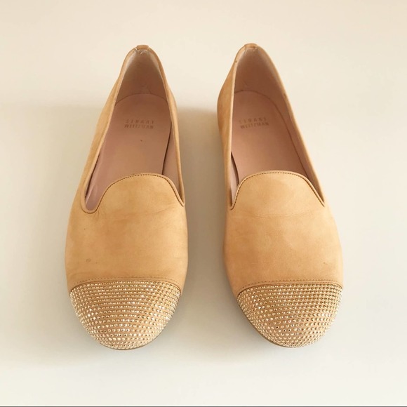 Stuart Weitzman Suede Leather Smoking Loafer - Picture 3 of 7